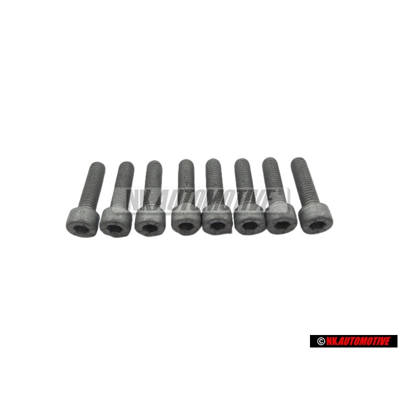 8x VW Original Vis A Tete Cylindrique Avec Six Pans Internes - N 01472615