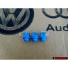 3x VW Original Ampoule Avec Douille Bleue - 357919243B