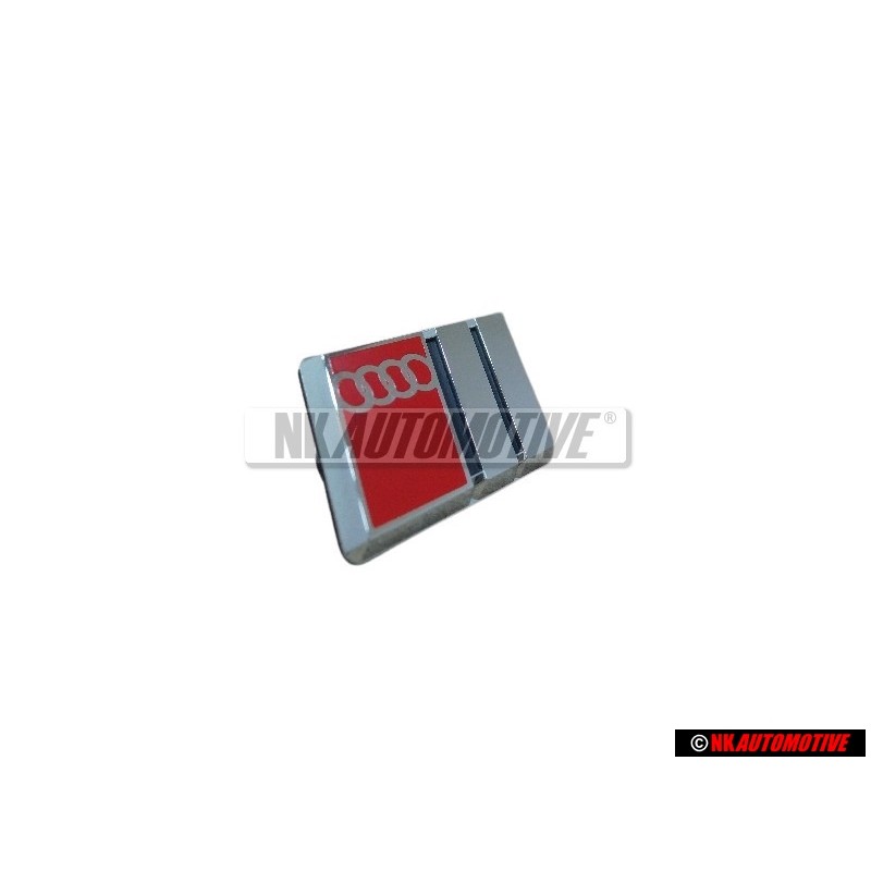 Audi Original S-LINE Volant Plaquette Embleme Logo Chrome Rouge - 4A0419685B