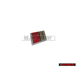Audi Original S-LINE Volant Plaquette Embleme Logo Chrome Rouge - 4A0419685B