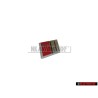 Audi Original S-LINE Volant Plaquette Embleme Logo Chrome Rouge - 4A0419685B