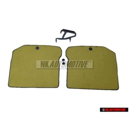 VW Original 1 Jeu Tapis Sol (Textile) Jaune - 1J0061226EAGRG