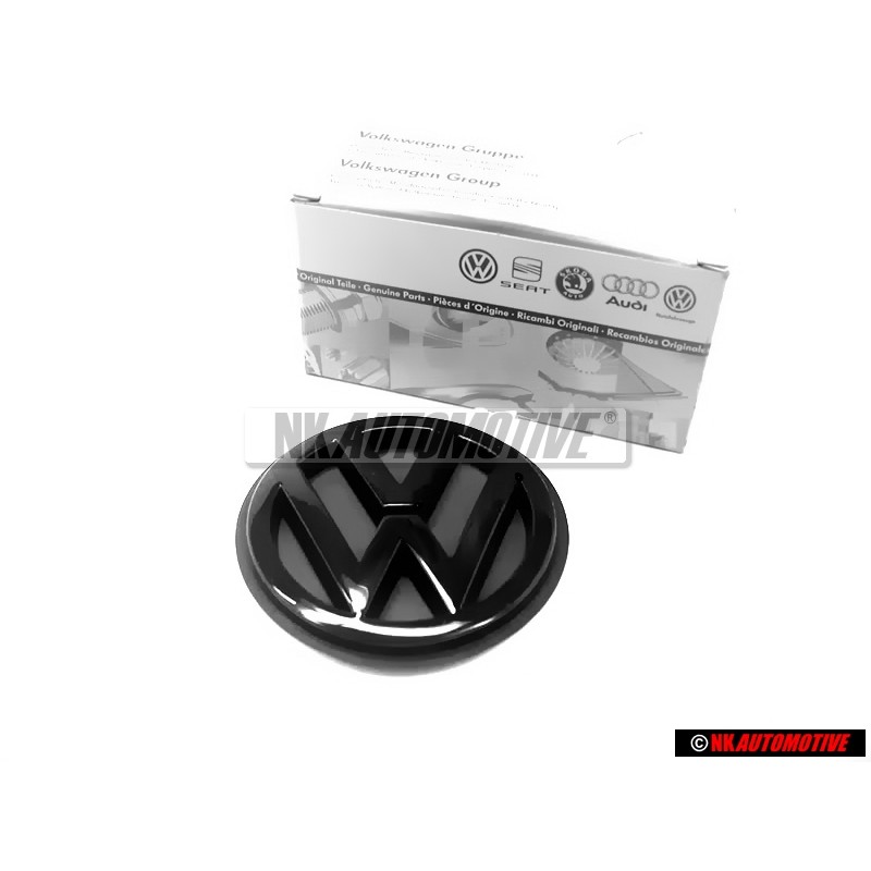 VW Original Arrière Embleme Logo Noir - 1H6853630C 01C