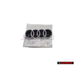 Audi Original Anneaux Couverture Du Moteur Emblem Logo Noir Chrome - 07C103960