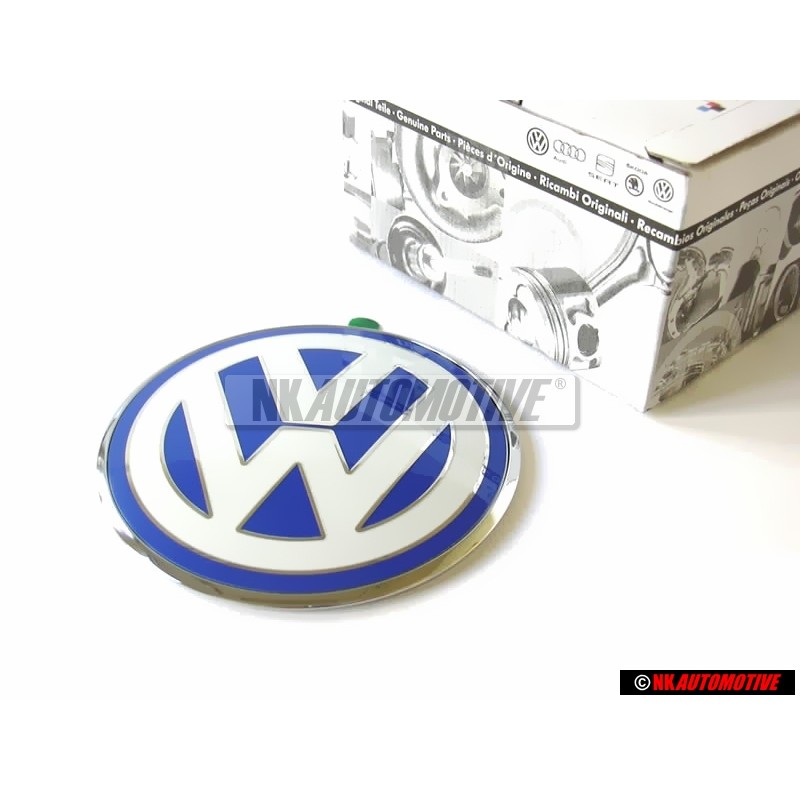 VW Original Arrière Embleme Logo Bleu Blanc - 1C0853630L 39A