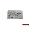 VW Original Etiquette P. Pression De Gonflage Des Pneus - 3C0010455M