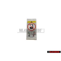 VW Original Plaque Indicatrice - 7E0010770M