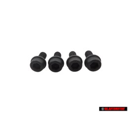 4x VW Original Vis A Tete Cylindrique Avec Six Pans Internes - N 90729401