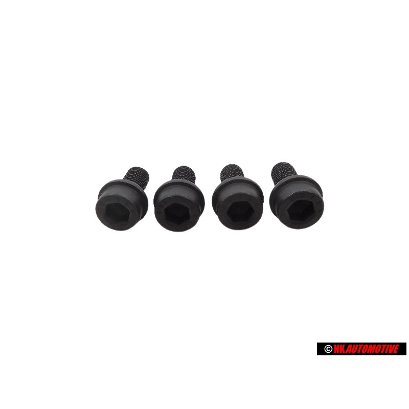 4x VW Original Vis A Tete Cylindrique Avec Six Pans Internes - N 90729401