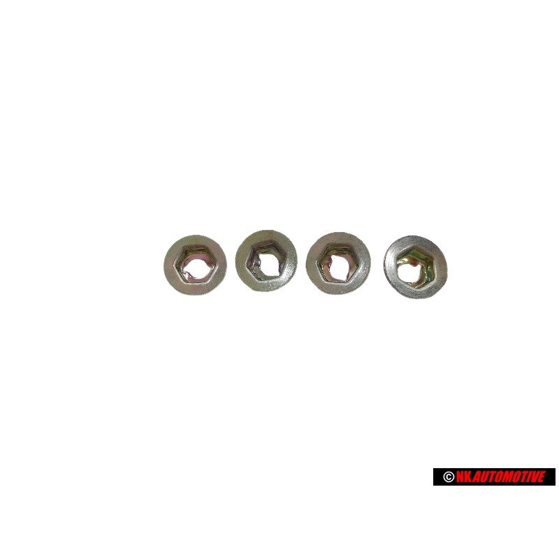 4x VW Original Ecrou Taraud - N 0386015