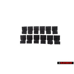 12x VW Original Support Noir Satine - 3A0867301 01C