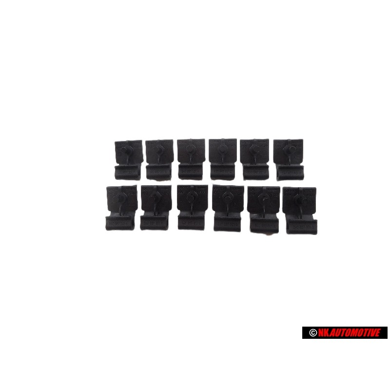 12x VW Original Support Noir Satine - 3A0867301 01C