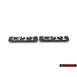 2x VW Original GTI Côté Embleme Monogramme Logo Chrome - 1H6853714C Z10