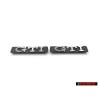 2x VW Original GTI Côté Embleme Monogramme Logo Chrome - 1H6853714C Z10