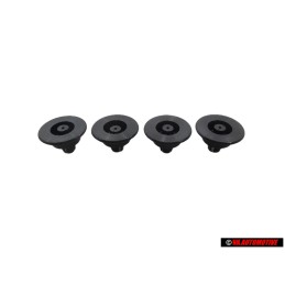 4x VW Original Support Pour Revetement Noir Satine - 191807193 01C