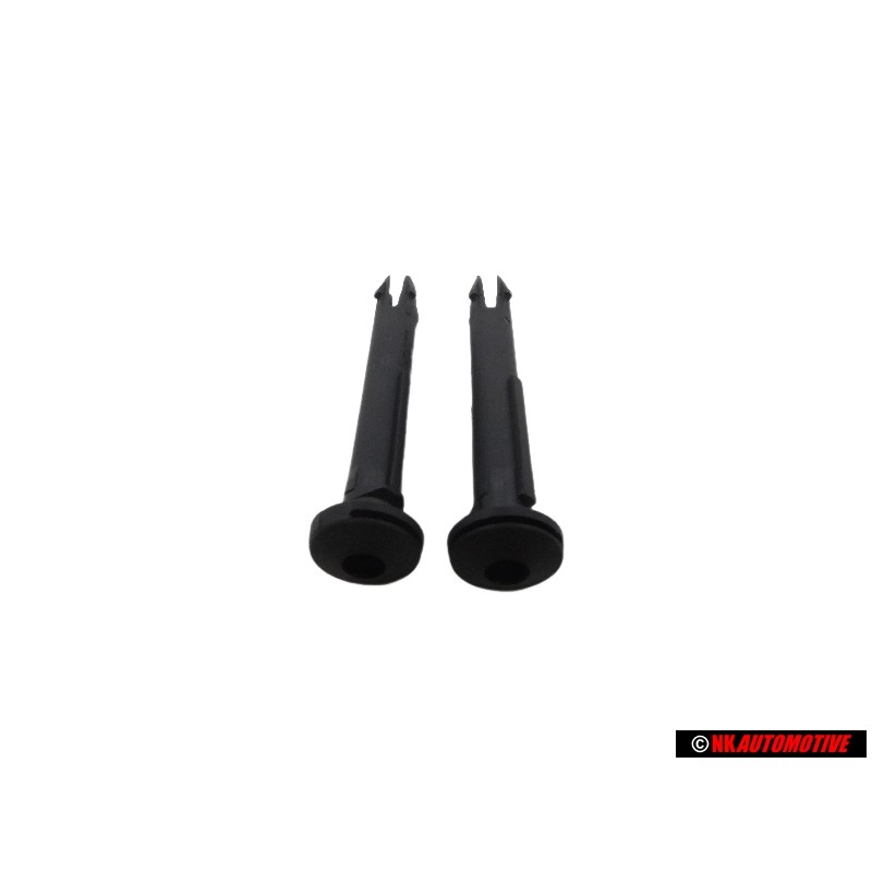 2x VW Original Guide P. Appuie-Tete Amovible Noir Satine - 811881939 01C