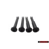 4x VW Original Guide P. Appuie-Tete Amovible Noir Satine - 811881939 01C
