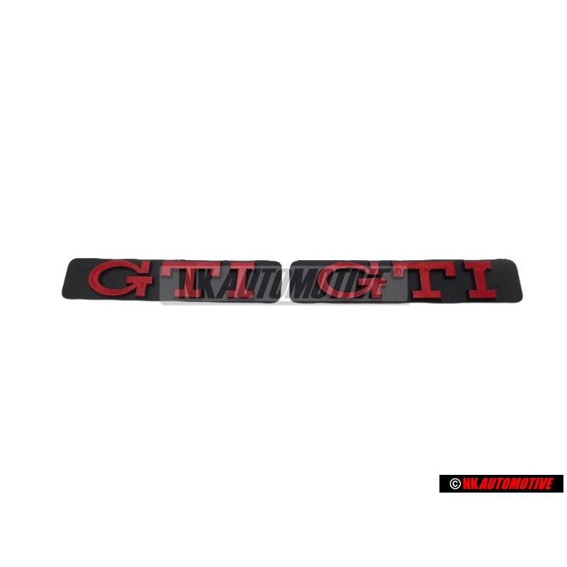 2x VW Original GTI Côté Embleme Monogramme Logo Rouge - 1H6853714C QN5