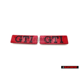2x VW Original GTI Côté Embleme Monogramme Logo Rouge - 191853714