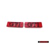 2x VW Original GTI Côté Embleme Monogramme Logo Rouge - 191853714