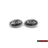 2x Audi Original Côté Embleme Monogramme Logo Noir Chrome - 8D0853621B 2ZZ