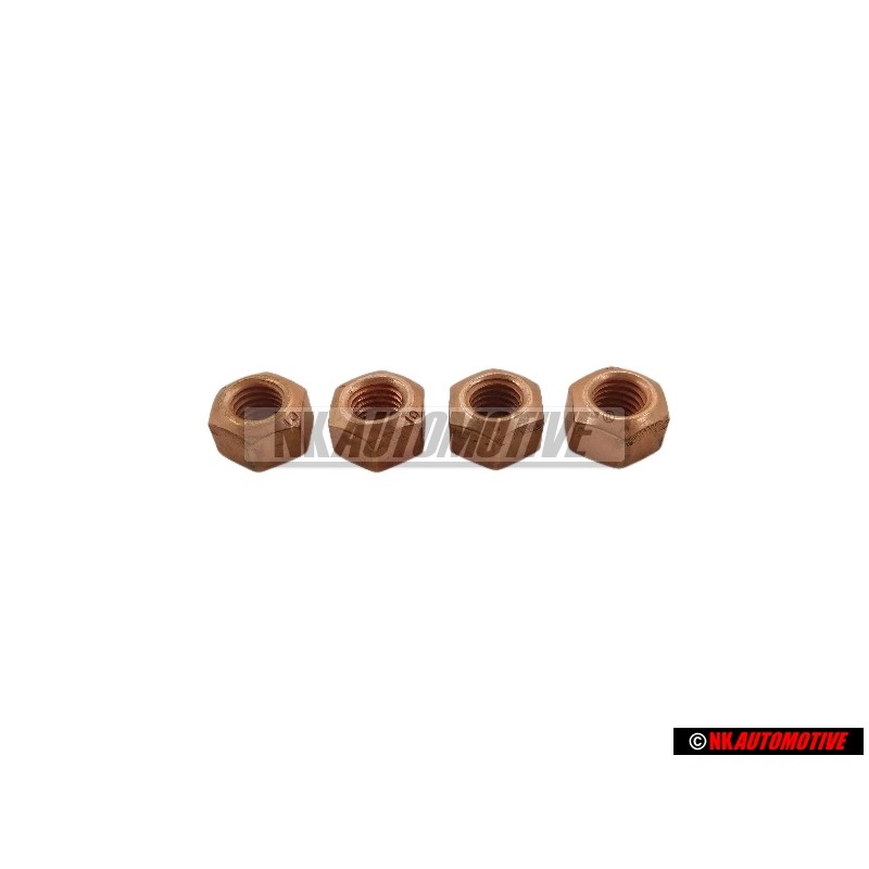 4x VW Original Ecrou 6 Pans, Autoserreur - N 0221464