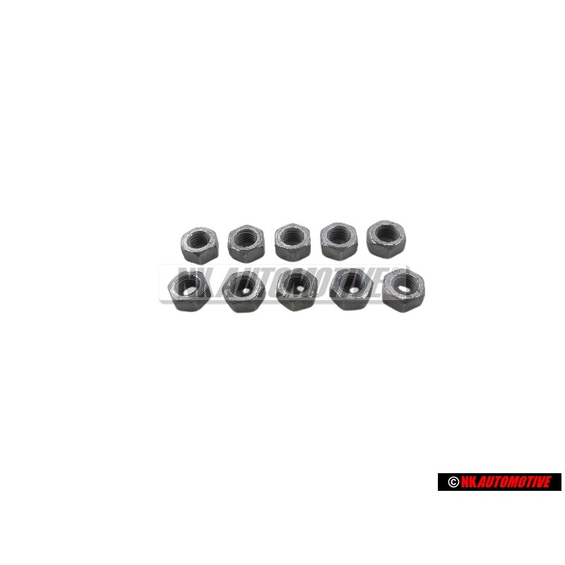 10x VW Original Ecrou 6 Pans - N 0110088