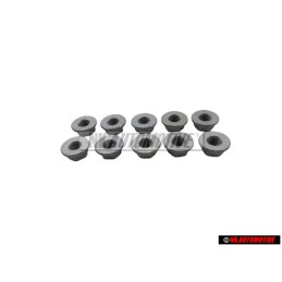 10x VW Original Ecrou Hexagonal Embase - N 10017304
