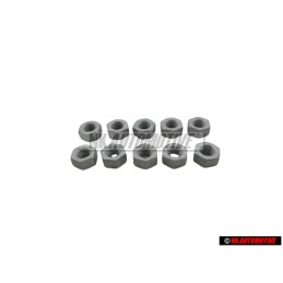 10x VW Original Ecrou 6 Pans - N 01100636