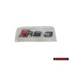 Audi Original RS3 Arrière Embleme Monogramme Logo Noir Rouge - 8V0853740 T94