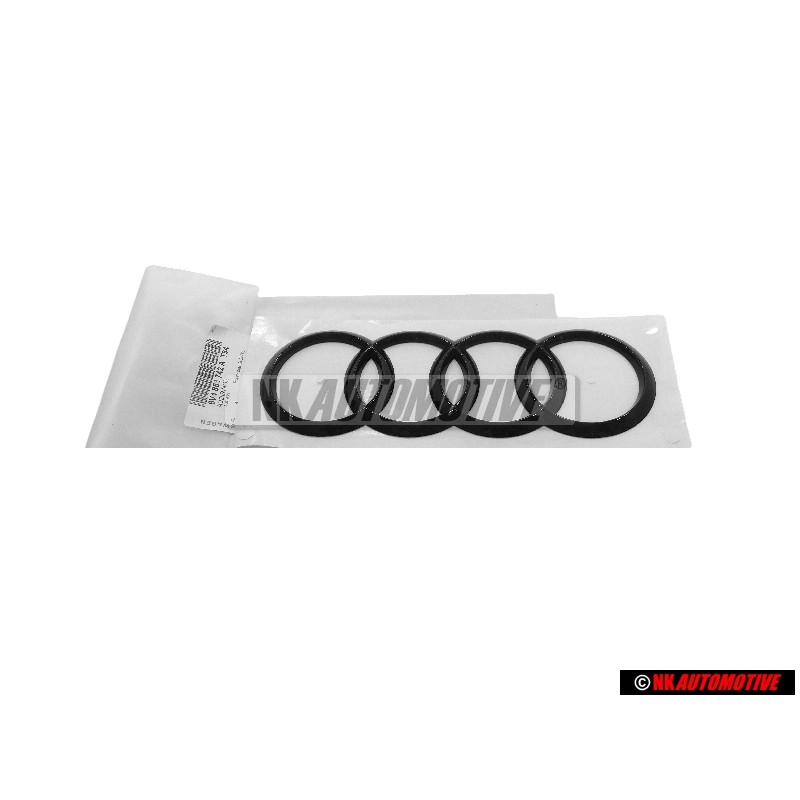 Audi Original Anneaux Arrière Embleme Logo Noir - 8V4853742A T94