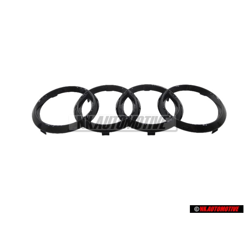 Audi Original Anneaux Avant Embleme Logo Noir - 4H0853605B T94