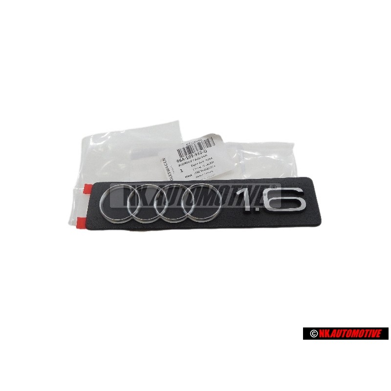 Audi Original Anneaux Couverture Du Moteur Emblem Logo Noir Chrome - 06A103932Q