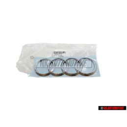 Audi Original Anneaux Arrière Embleme Logo Chrome - 4KE853742 3Q7