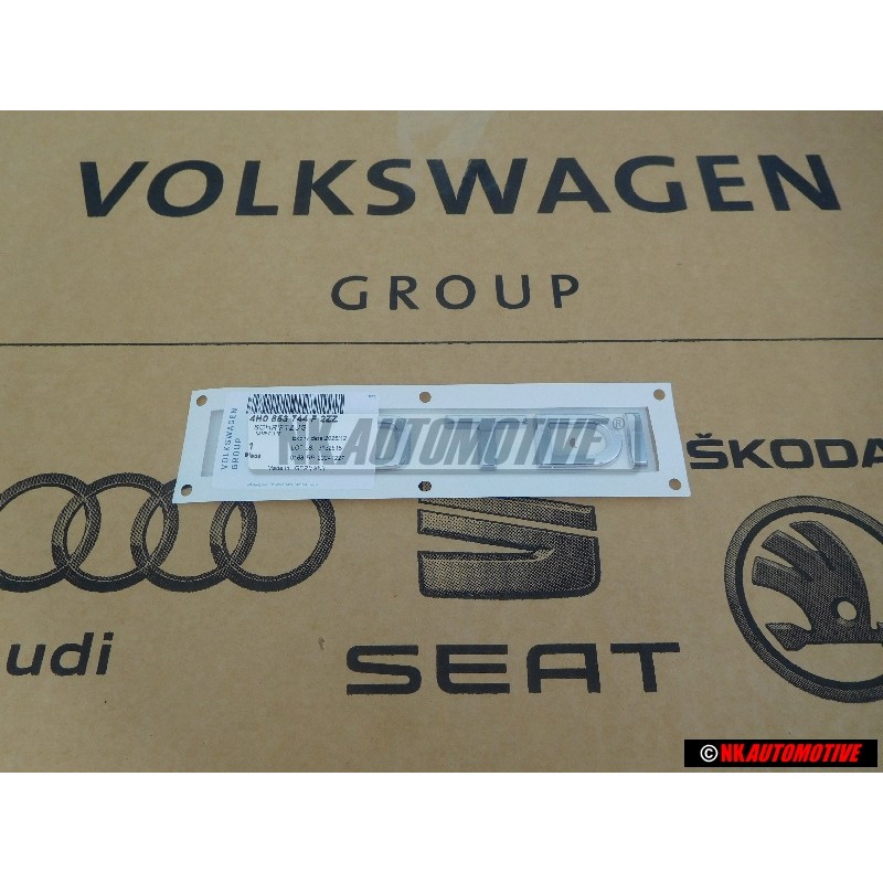 Audi Original 50 TDI Arrière Embleme Monogramme Logo Chrome - 4H0853744F 2ZZ