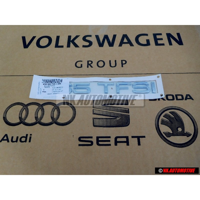 Audi Original 65 TFSI Arrière Embleme Monogramme Logo Chrome - 4H0853744J 2ZZ