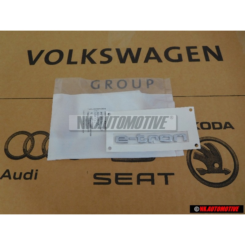 Audi Original E-TRON Arrière Embleme Monogramme Logo Chrome - 4KE853741 3Q7