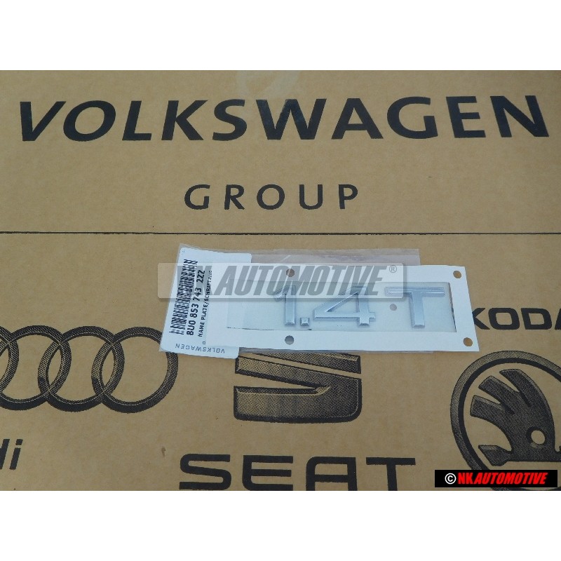 Audi Original 1.4T Arrière Embleme Monogramme Logo Chrome - 8U0853743 2ZZ