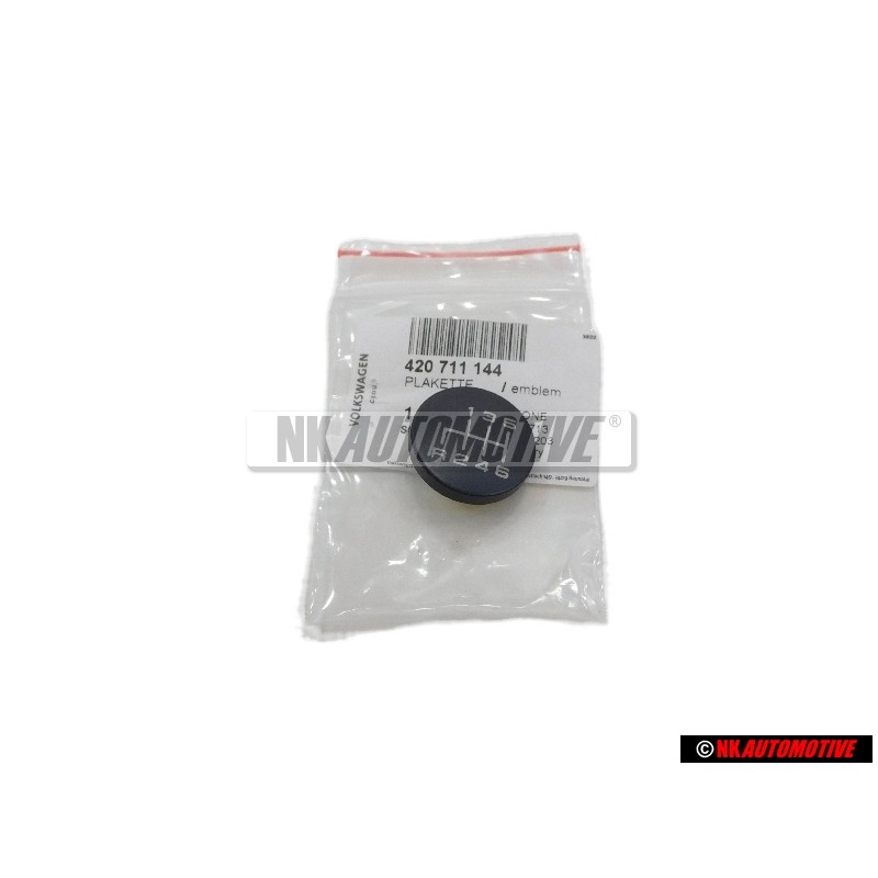 Audi Original 6-Vitesses Bouton D’Engrenage Plaquette Embleme - 420711144