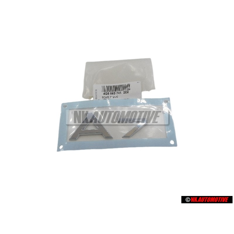 Audi Original A7 Arrière Embleme Monogramme Logo Chrome - 4G8853741 2ZZ