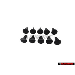 10x VW Original Clip Noir Satine - 801867299 01C