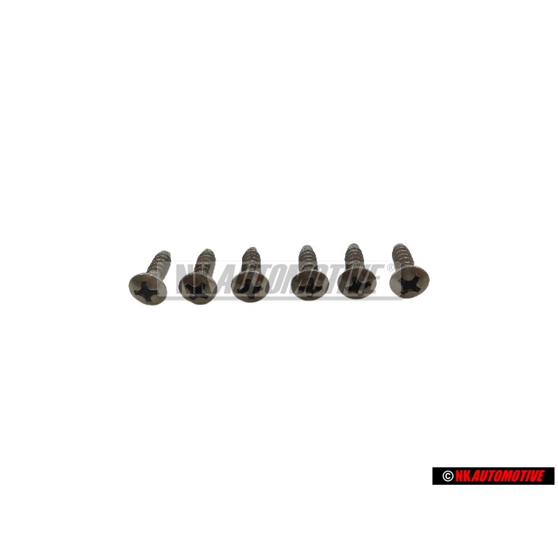 6x VW Original Vis Tole Tete Bombee Fraisee - N 0140909