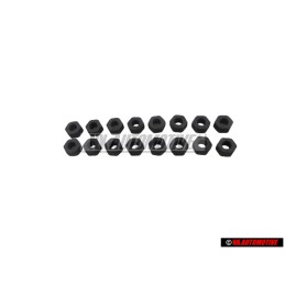 16x VW Original Ecrou 6 Pans - 043101457