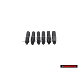 6x VW Original Capuchon Noir Satine - 311867649 01C
