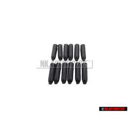 12x VW Original Capuchon Noir Satine - 311867649 01C