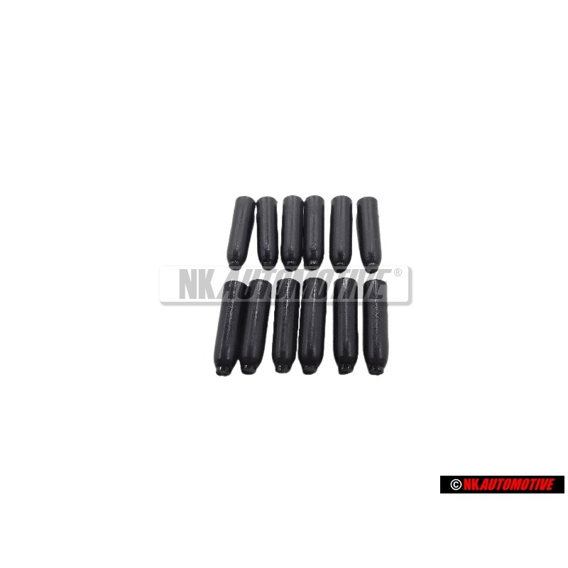 12x VW Original Capuchon Noir Satine - 311867649 01C