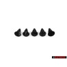 5x VW Original Clip Noir Satine - 801867299 01C