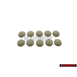 10x VW Original Capuchon Gris Beige - 211867169 7UK