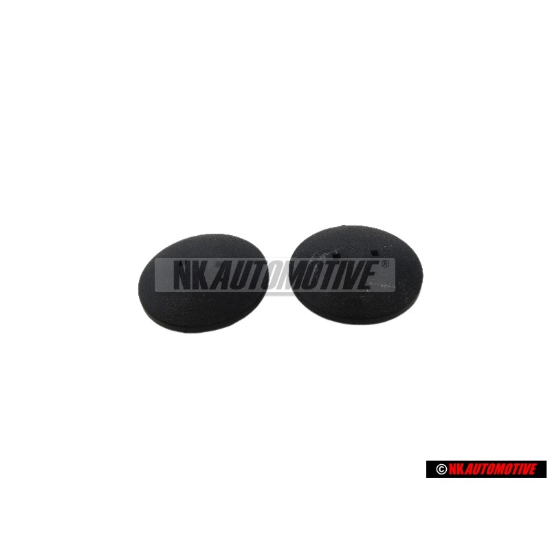 2x VW Original Bouton-Ression Noir Satine - N 9009360101C