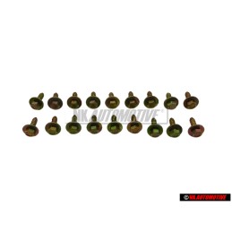 18x VW Original Vis A Tole 6Pans Avec Rondelle - 311821143